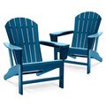 Tafee Outdoor Adirondack Chair, Blue, 2PK OC-GD-2-BLUE